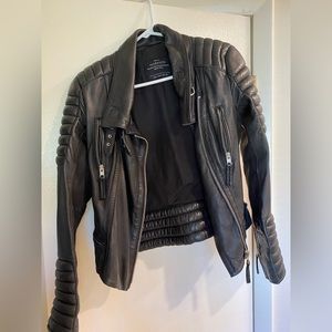 All saints leather jacket